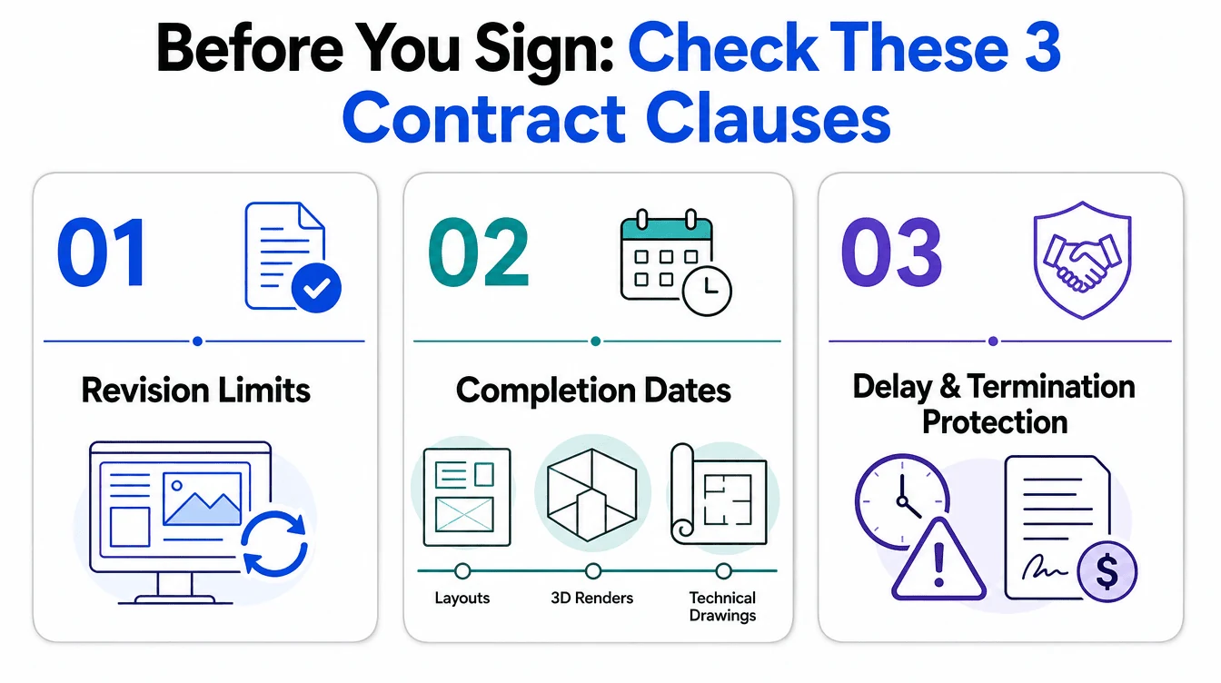 Interior design contract clauses to check before you pay a deposit